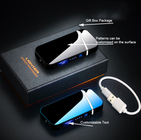 Écologique USB Coupe-Vent Sans Flamme Briquet Personnalisé Électronique Créatif Personnalité Imprimable Logo Briquet