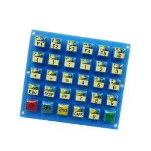 Silicone de borracha de silicone teclado numérico do teclado para controle remoto da tv de parte de plástico personalizado