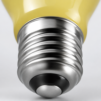 Ampoule LED jaune anti-insectes A19 5W 6W 8W 9W 530-590nm CRI 90+ Dimmable pour Porche Patio Jardin