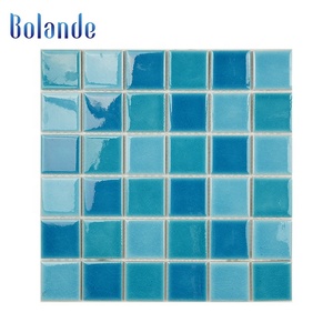 Bán Buôn Sứ Ice Crackle Gạch <span class=keywords><strong>Mosaic</strong></span> 300X300 Bằng Kính Aqua Màu Xanh Gốm <span class=keywords><strong>Mosaic</strong></span> Bơi Gạch Hồ Bơi - Product Image 2