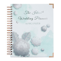 Carnet de planification de mariage romantique A5 personnalisé à spirale – Organiseur de fiançailles élégant et polyvalent