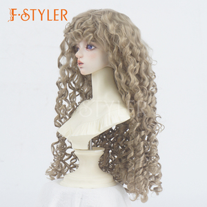 วิกผม Fstyler BJD แบ<span class=keywords><strong>บ</strong></span>มี<span class=keywords><strong>ลอน</strong></span>หน้าม้า สไตล์เรโทร <span class=keywords><strong>ผม</strong></span>ยาวหยิกสำหรั<span class=keywords><strong>บ</strong></span>ตุ๊กตา SD Blythe ขนาด 6-7 นิ้ว 7-8 นิ้ว 8-9 นิ้ว 4-5 นิ้ว, 5-6 นิ้ว, 6-7 นิ้ว, 7-8 นิ้ว, 8-9 นิ้ว - Product Image 3