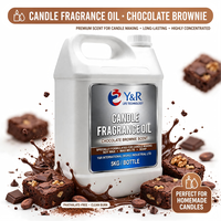 La cire d'huile de parfum à haute concentration fond la saveur alimentaire diffuseur de bougie d'arôme de parfum d'huile de brownie de fudge de chocolat