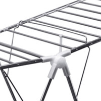 Vente chaude 14M En Acier Inoxydable Heavy Duty Pliant Rack Double-Tier Dry Racks pour Salle De Bains Vêtements Espace Conception Fonctionnelle
