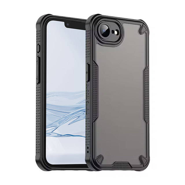 Hard Armor PC TPU Phone Case for iPhone 16E 2025 Shockproof Camera 360 Protection Brushed Phone Cover OEM ODM