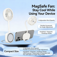 Ventilateur USB portable rechargeable 2026, silencieux et compact, pour usage personnel, idéal pour téléphone, voiture, extérieur, maison et hôtel