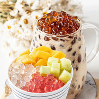 Ingrédients pour Bubble Tea Fabriqués en Chine : Perles de Boba Éclatantes, Sirop Concentré, Purée de Fruits
