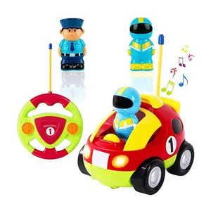 Radio Control Toys Mini Cartoon Remote Race Rc Police Car