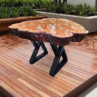 ALLCOS - Ensemble de 2 pieds de table basse et de banc en métal en forme de X, robustes, 16 pouces, couleur noire