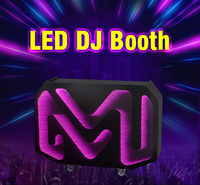 Station de DJ 3D LED Infinity, support de table, cabine de DJ pour boîte de nuit
