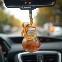Diffuseur d'arômes Rezeey 10 ml, parfum coco, design moderne et populaire, bouteille ovale plate en verre, diffuseur de parfum pour voiture, évaporation naturelle