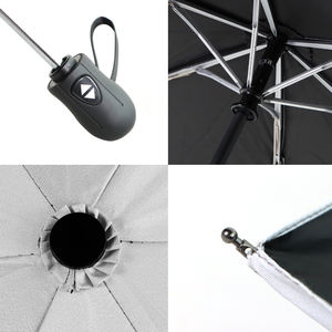 Sombrilla UV Manual Ultraligera 2026, Compacta, de Viaje, Protección Solar, Mini Plegable, Marco de Metal Negro, Portátil, para Exteriores, Verano - Product Image 5