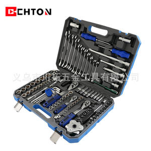 Juego de herramientas Chton de 121 piezas, kit combinado de llaves de carraca de 1/2 pulgada para reparación mecánica de automóviles y hogar, acero al cromo vanadio - Product Image 2