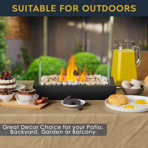 Tabletop hố lửa xách tay Lò sưởi nhỏ bảng Top trang trí nội thất Patio quà tặng trong nhà/ngoài trời thư đặt hàng đóng gói - Product Image 4