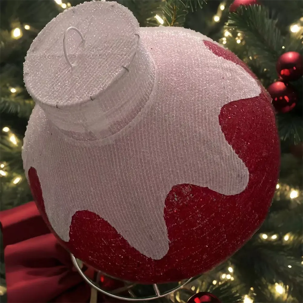 Bola colgante de 32 pulgadas, adorno navideño para exteriores, papel de seda impreso, decoraciones para fiestas, día de la madre, graduación, Día de San Valentín