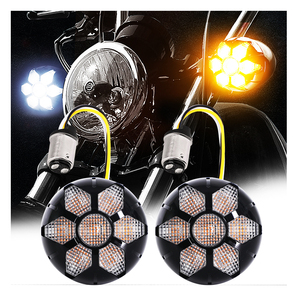 Mini <span class=keywords><strong>Moto</strong></span> Parking Lumière Led Ambre Équipement Indicateurs Sans Fil Dynamique Led Clignotants Lumières - Product Image 1