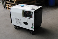 Générateur diesel silencieux refroidi par air 5KVA 5KW 10KVA 10KW, alternateur 100% cuivre à cadre ouvert, portable pour usage domestique, garantie 1 an
