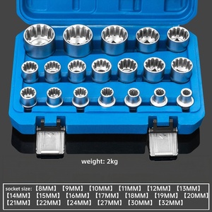 Set di 19 Chiavi a Bussola a 12 Punte da 1/2" (8-32 mm) in Acciaio CR-V, Attrezzi per Riparazione Auto, Alta Qualità Direttamente dalla Fabbrica - Product Image 3