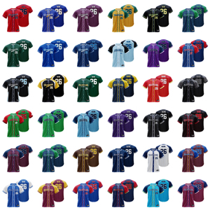 Pure Custom Solid Baseball Jersey 100% polyester gepersonaliseerd honkbalshirt Teamlogo Naamnummer Softbalshirt voor heren - Product Image 1