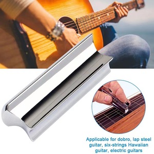 Barra deslizante irregular de aleación de zinc para guitarra, protector de dedo, placa deslizante para trillar, accesorios para bloqueo de trillado de guitarra hawaiana - Product Image 5