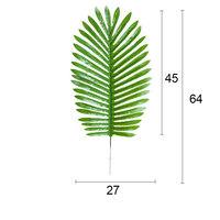 Feuilles de palmier artificielles, feuilles vertes artificielles, verdure tropicale pour la maison, la cuisine, les arrangements floraux, les mariages