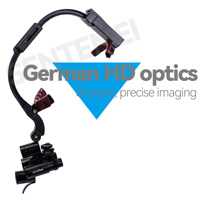 6X Prismatic Binocular Dental Loupes With Cordless Headlight Ergonomic Magnifier for Endodontic and Restorative Dentistry