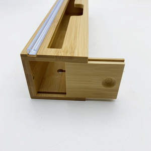 Porta Organizer rotolo di bambù <span class=keywords><strong>pellicola</strong></span> trasparente di bambù scatola di immagazzinaggio di <span class=keywords><strong>pellicola</strong></span> di plastica porta Organizer - Product Image 5