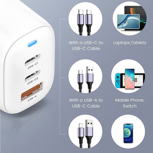 65W Gan + Loại C <span class=keywords><strong>Pd</strong></span> Sạc Với 65W USB C Để C Cáp Sạc Nhanh Cho Macbook Cho iPhone 13 <span class=keywords><strong>12</strong></span> Nhanh Chóng Sạc Chức Năng <span class=keywords><strong>Pd</strong></span> 3.0 - Product Image 6
