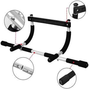 Indoor Fitness Door Frame Pull Up Bar Wall Chin Up Adjustable Training Horizontal Bar With Custom Logo Portable Pull Up Bar