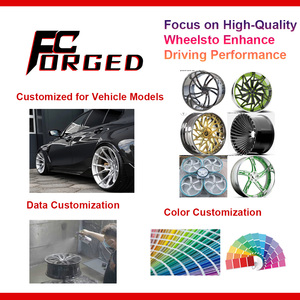 Cerchi Forgiati F&C OEM 24x14 in Fibra di Carbonio per Auto e Camion da Corsa, Cerchi in Due Pezzi da 20 22 24 26 Pollici - Product Image 4