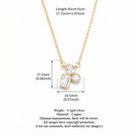 Collier pendentif pour femme en cuivre plaqué or avec zircon incrusté, design géométrique, style minimaliste, luxe léger, élégant