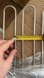 Offre Spéciale 16 "laiton plaqué or couleur verre cintre support suspendu support de verres pour armoire cuisine Bar - Product Image 4