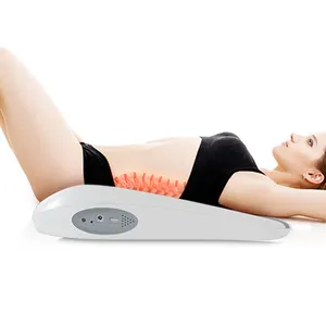 Men Women Heating Stretcher Lower Back Massager Waist Back Pain Relief Electric Lumbar Traction Device