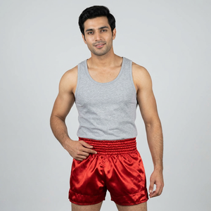 Shorts de Muay Thai de haute qualité 100% polyester, shorts de combat MMA personnalisables avec fonction anti-plis - Product Image 1