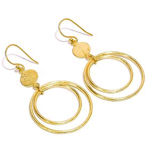 Joyería de latón de moda para mujer, joyería de latón chapada en oro de alta calidad, proveedor de joyería de latón chapada en oro de 18K, joyería antigua - Product Image 1