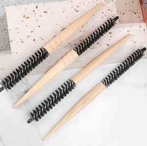 Peine de raíces peludas para el hogar directo de fábrica para uso de mujeres en flequillo peine de rodillo de madera para peinar el cabello - Product Image 5