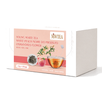 Thé Blanc Frais et Sain avec Pêche Blanche et Osmanthus pour une Santé Corporelle Équilibrée OEM/ODM