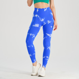 Venta al por mayor de mallas deportivas de cintura alta para mujer pantalones de yoga para correr Levantamiento de glúteos con apretado elástico sólido pequeño pie Lulu - Product Image 2