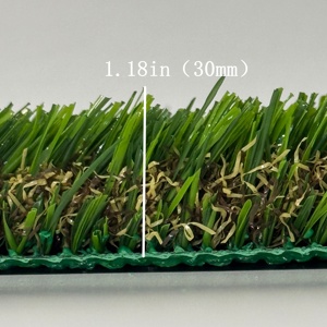 Ultra-realistisches natürliches grünes Kunstrasen-Rasen-wartungsarmes und haustier sicheres Entwässerung system für Garten/Terrasse - Product Image 2