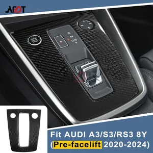 Cubierta de Panel de Consola Central de Fibra de Carbono Real para <span class=keywords><strong>AUDI</strong></span> A3 S3 RS3 8.5Y Facelift 2025-2026 8Y Pre-facelift 2020-2024, <span class=keywords><strong>Interior</strong></span> de Coche, LHD RHD - Product Image 2