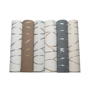 Samt Tapete Wand beschichtung Rollen 3D PVC Tapete Wildleder Wand Wohnkultur 3D Wand verkleidung Classic Textile Wallpaper - Product Image 2