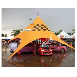 Огнеупорный шатер со звездами/наружный шатер со звездами для выставки автомобилей
