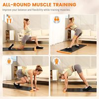 Tapis de glisse d'exercice portable avec logo personnalisé pour usage intérieur - Tapis de glisse pour salle de sport à domicile
