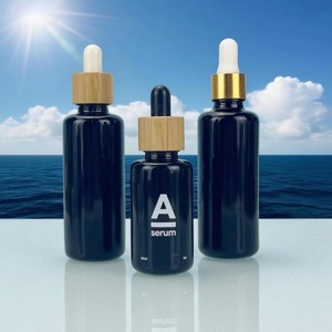 Botella de Vidrio con Gotero para Aceite Esencial de 30 ml, con Tapa Dorada, Botella de Vidrio de 50 ml con Protección UV Negra para Suero para el Cuidado de la Piel y Aceite Capilar - Product Image 6