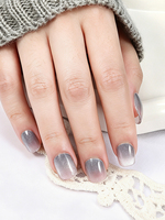 Autocollants pour ongles effet œil de chat, été, sans cuisson, application directe, 26 films de vernis à ongles, couverture complète, sans lumière UV