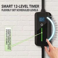 Nouveau chargeur EV portable GBT 3,5 kW 16 A avec affichage NEMA 5-15P, réglable 8 A/16 A, minuterie 12 h, câble de charge EVSE