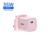 Tommox pengisi daya ponsel portabel PD 35W, pengisi daya 35w Tablet Uk cepat Gan, adaptor untuk pengisi daya iphone 35w samsung galaxy ipad