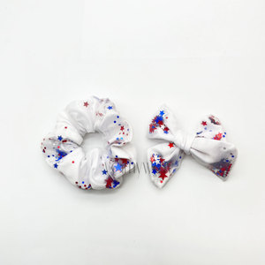 ที่มัดผมสไตล์หวานๆแบบชิ้นที่สี่เครื่องปั่นแบบ DIY พร้อมวัสดุผ้ารูปดาว - Product Image 3