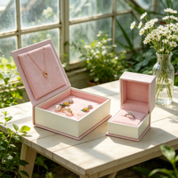 Boîtes à bijoux sécurisées avec insert en velours et fermeture à anneau, boîte en carton ondulé pour clé USB, coffret cadeau de rangement en gros
