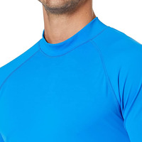 Nouveau produit : Rashguard tendance pour homme, col rond, manches longues, coupe ajustée et confortable, idéal pour l'extérieur (OEM personnalisé)